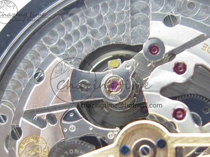 MIROTIME 0128 Portugieser Perpetual Calendar IW503406 V9F 1:1 Best Edition Silver Dial on Black Leather Strap A FastDry 7115